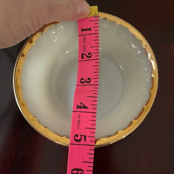 Fire King Swirl Milk Glass Set Of 3 Nappie Dessert Bowls - Picture 6 of 7